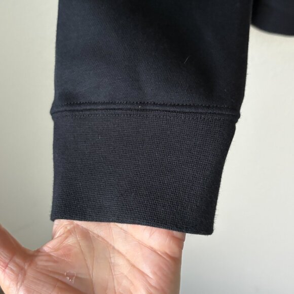 Nike Womens Future Femme Crop Fleece Black Sweatshirt Size XXL Embroidered Logo - Picture 8 of 14